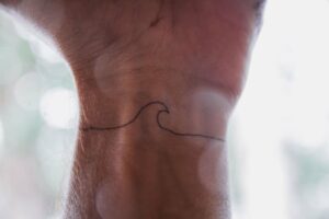 Wave Wrist Tattoo Idea
