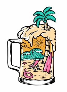 Cartoon Wave Tattoo Idea